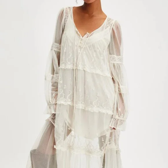 knee length dresses for ladies Women's Crochet Dresses | Stevie Maxi Dress | Anna Kosturova main image 1